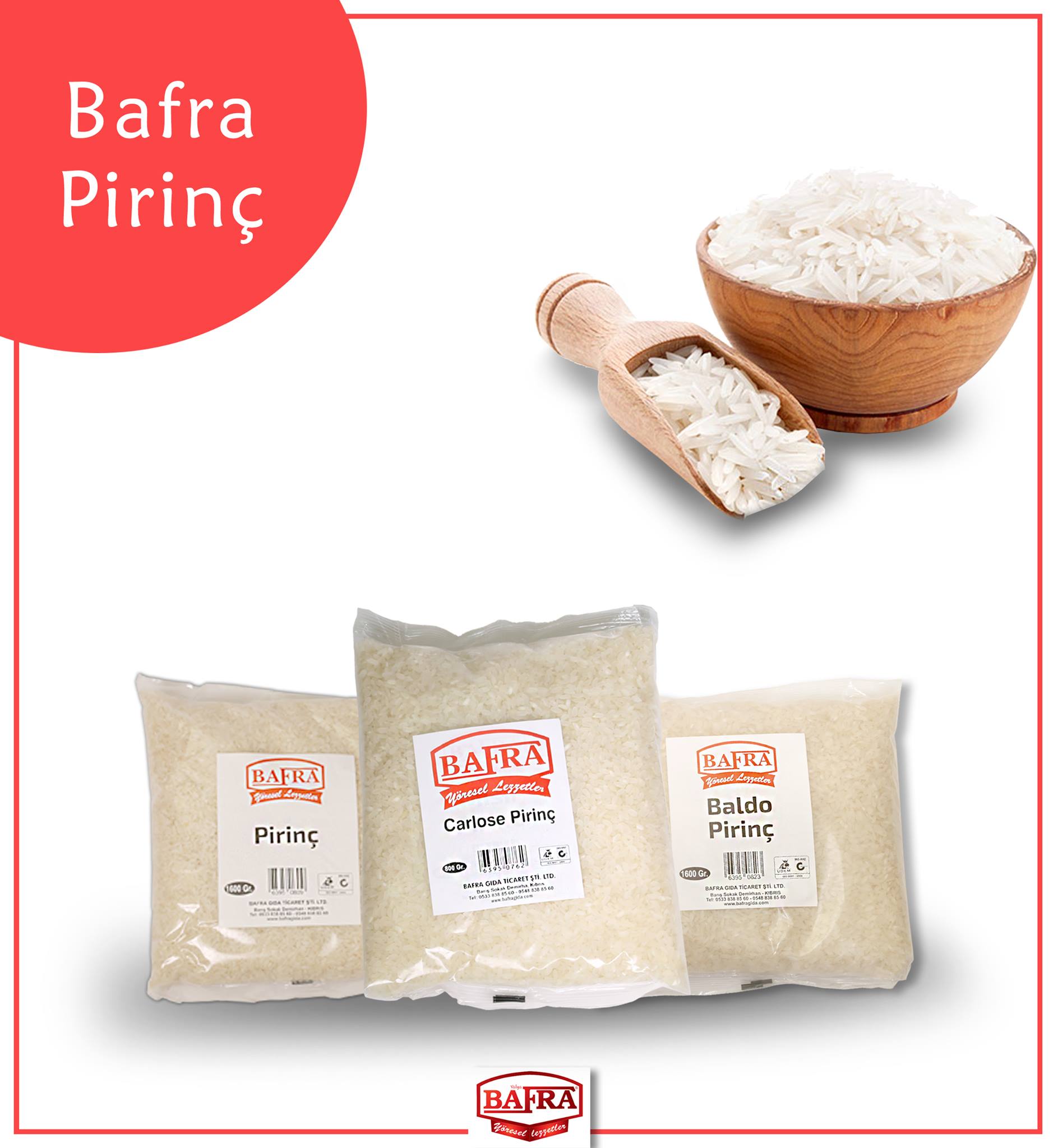 Bafra Pirinç Çeşitleri, Rice Varieties